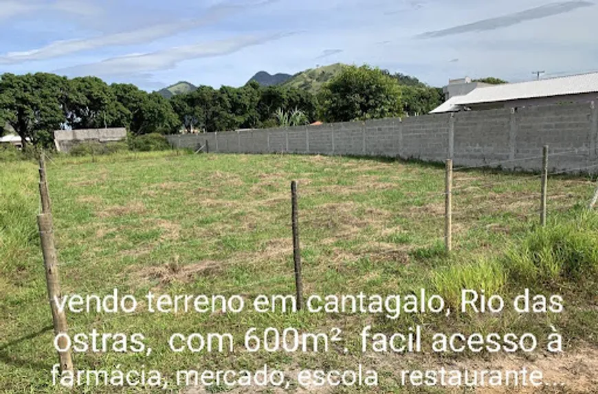 Foto 1 de Lote/Terreno à venda, 600m² em Cantagalo, Rio das Ostras