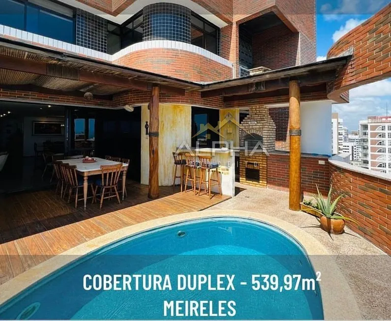 Foto 1 de Cobertura com 5 Quartos à venda, 539m² em Meireles, Fortaleza