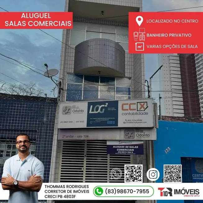 Foto 1 de Sala Comercial para alugar, 30m² em Centro, Campina Grande