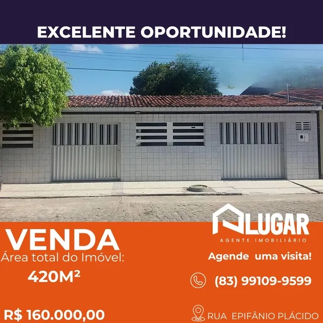 Foto 1 de Casa com 2 Quartos à venda, 200m² em Centro, Solânea