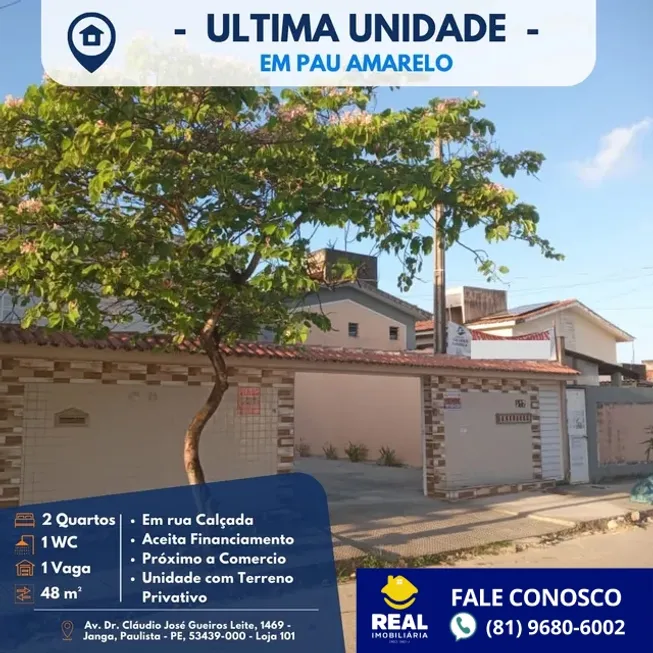 Foto 1 de Casa com 2 Quartos à venda, 48m² em Nossa Senhora da Conceição, Paulista
