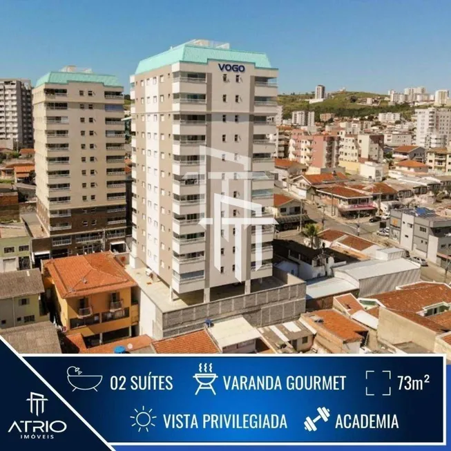 Foto 1 de Apartamento com 2 Quartos à venda, 73m² em Jardim Country Club, Poços de Caldas