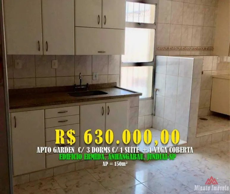 Foto 1 de Apartamento com 3 Quartos à venda, 153m² em Anhangabau, Jundiaí