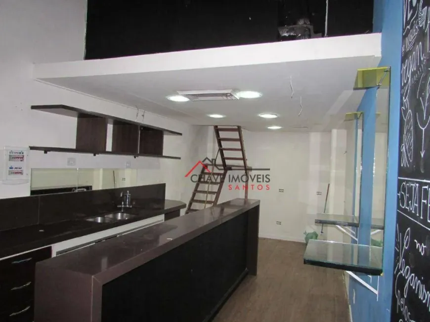 Foto 1 de Ponto Comercial para alugar, 30m² em Gonzaga, Santos