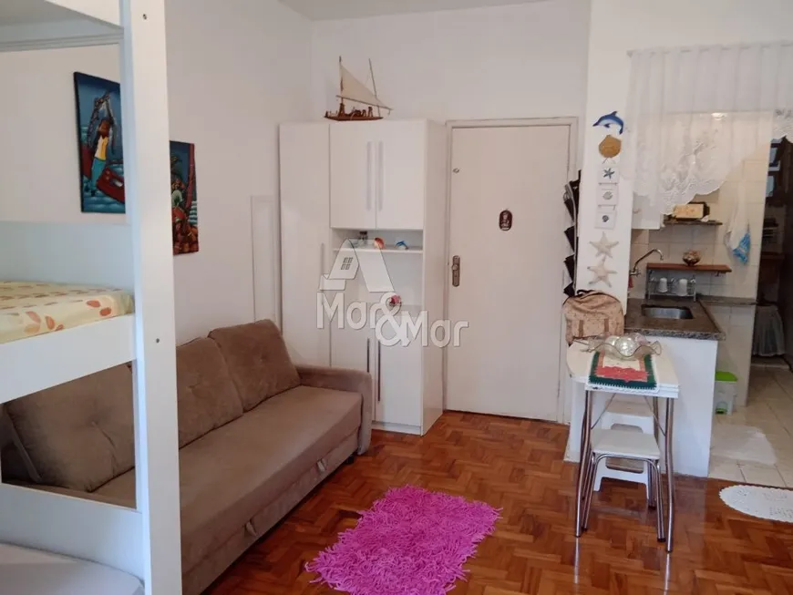 Foto 1 de Kitnet com 1 Quarto à venda, 30m² em Pitangueiras, Guarujá