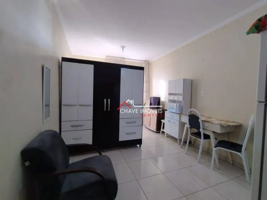 Foto 1 de Apartamento com 1 Quarto à venda, 28m² em Embaré, Santos