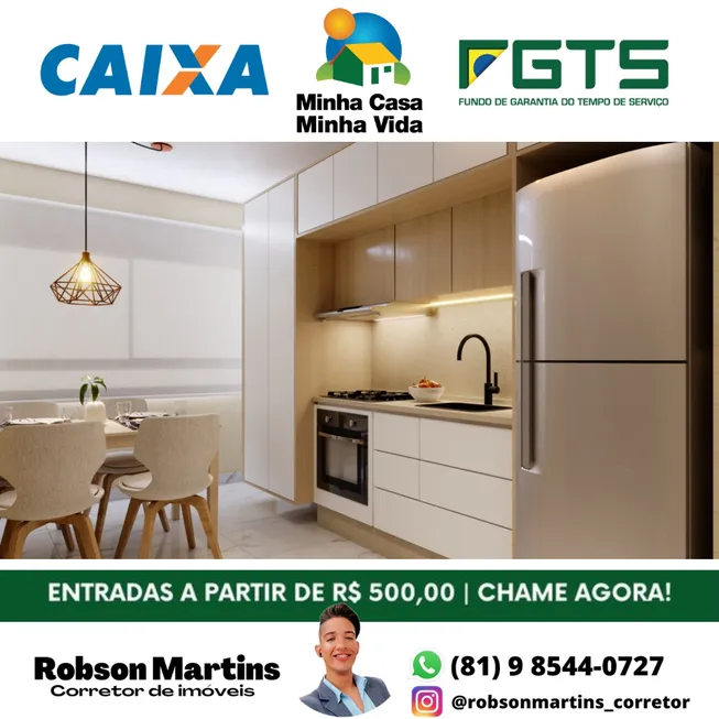 Foto 1 de Apartamento com 2 Quartos à venda, 40m² em Dois Unidos, Recife