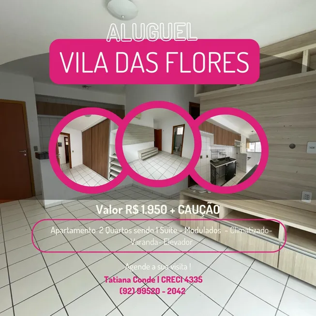 Foto 1 de Apartamento com 6 Quartos para alugar, 66m² em Compensa, Manaus