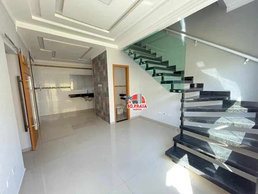 Foto 1 de Casa de Condomínio com 3 Quartos à venda, 74m² em Mirim, Praia Grande