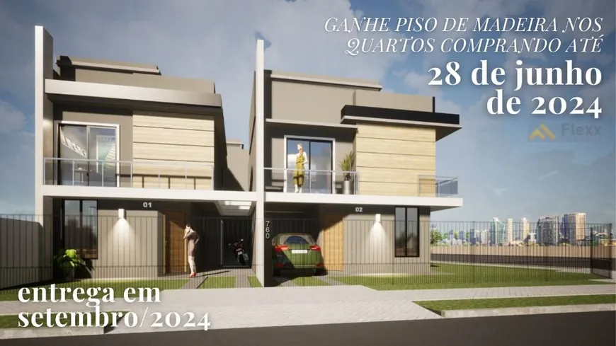 Foto 1 de Casa de Condomínio com 2 Quartos à venda, 71m² em Campo Comprido, Curitiba