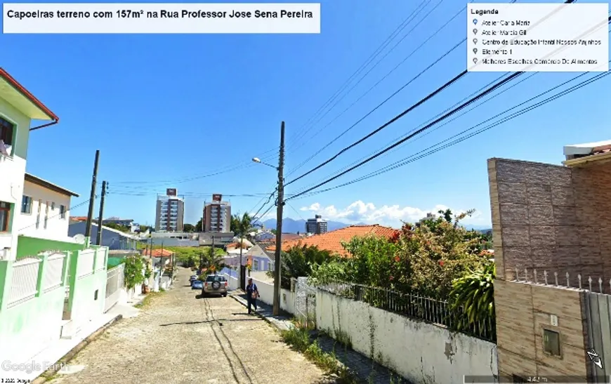 Foto 1 de Lote/Terreno à venda, 157m² em Capoeiras, Florianópolis