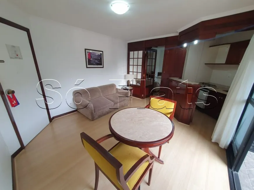 Foto 1 de Flat com 1 Quarto para alugar, 39m² em Higienópolis, São Paulo