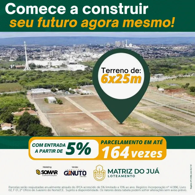 Foto 1 de Lote/Terreno à venda, 150m² em Centro, Juazeiro do Norte