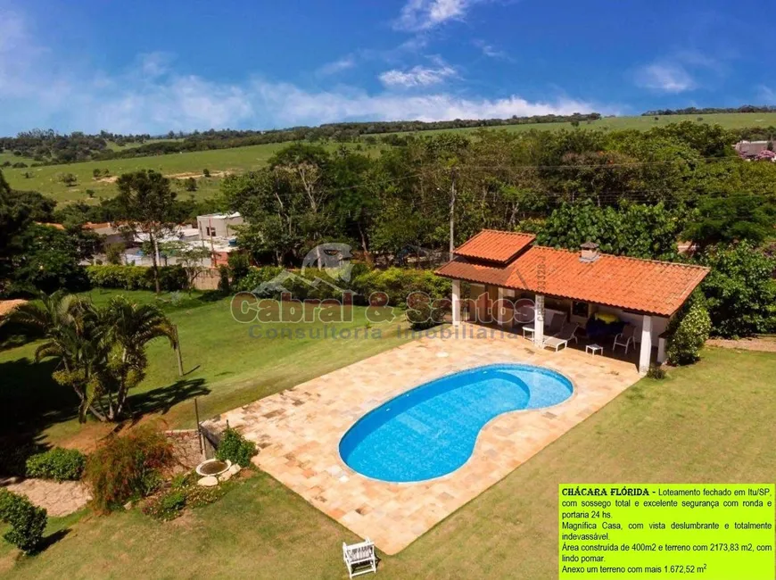 Foto 1 de Fazenda/Sítio com 3 Quartos à venda, 400m² em Chácara Flórida, Itu