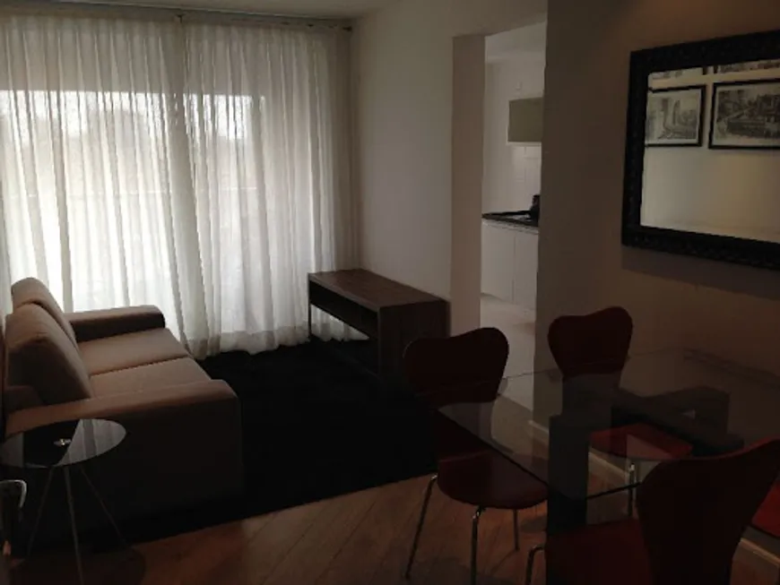 Foto 1 de Apartamento com 1 Quarto para alugar, 45m² em Brooklin, São Paulo