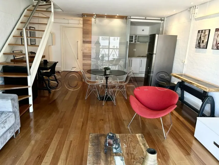 Foto 1 de Apartamento com 1 Quarto para alugar, 77m² em Itaim Bibi, São Paulo