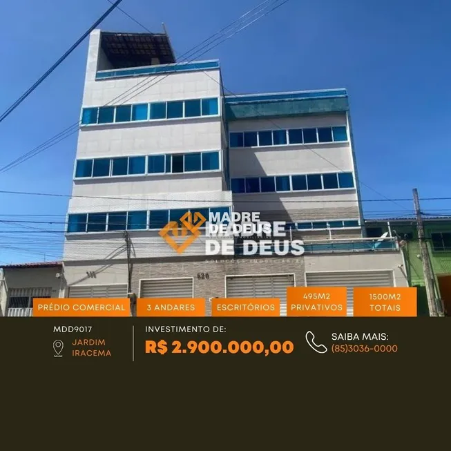 Foto 1 de Prédio Comercial à venda, 1500m² em Jardim Iracema, Fortaleza