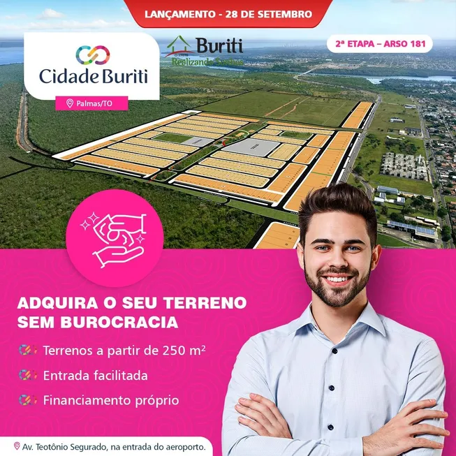 Foto 1 de Lote/Terreno com 1 Quarto à venda, 250m² em Loteamento Bertaville, Palmas