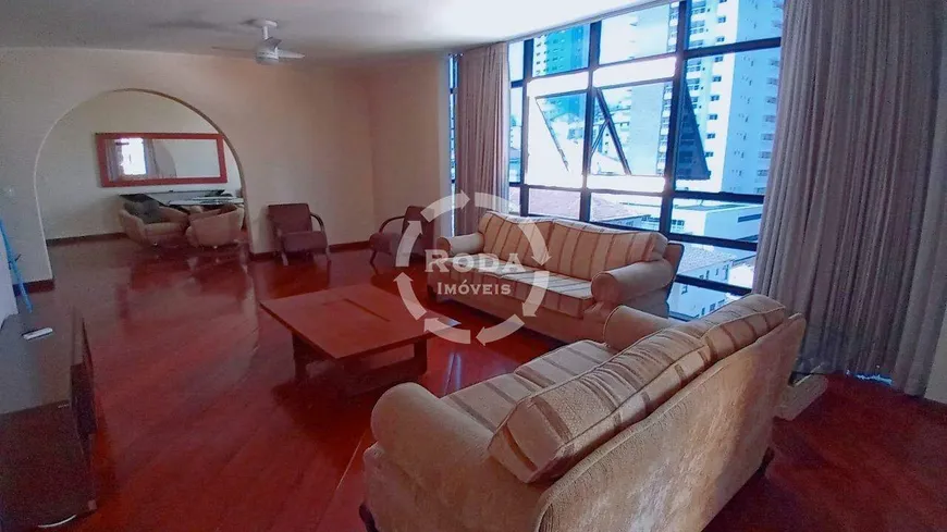 Foto 1 de Apartamento com 4 Quartos para alugar, 280m² em Aparecida, Santos
