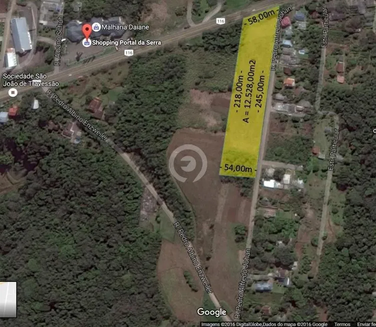 Foto 1 de Lote/Terreno à venda, 12528m² em Loteamento Bela Vista, Dois Irmãos