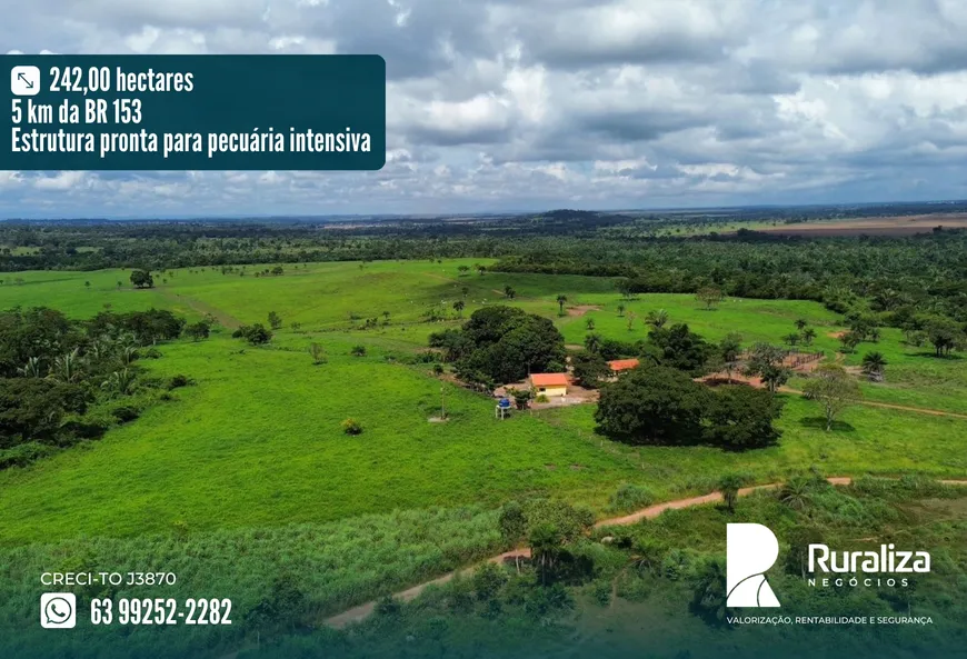 Foto 1 de Fazenda/Sítio à venda, 242m² em Zona Rural, Miranorte