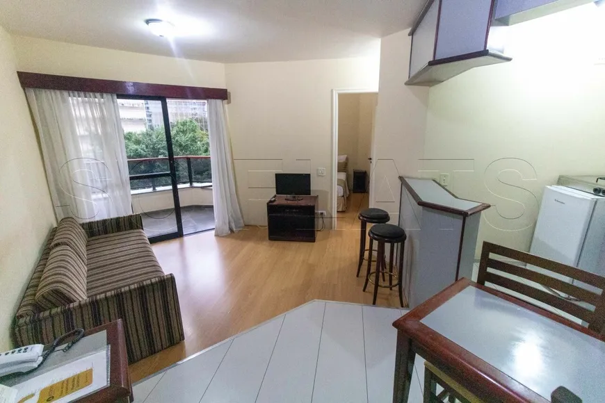 Foto 1 de Flat com 1 Quarto para alugar, 35m² em Jardim Paulista, São Paulo