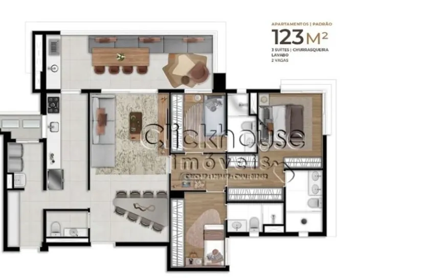 Foto 1 de Apartamento com 3 Quartos à venda, 123m² em Bela Vista, Osasco