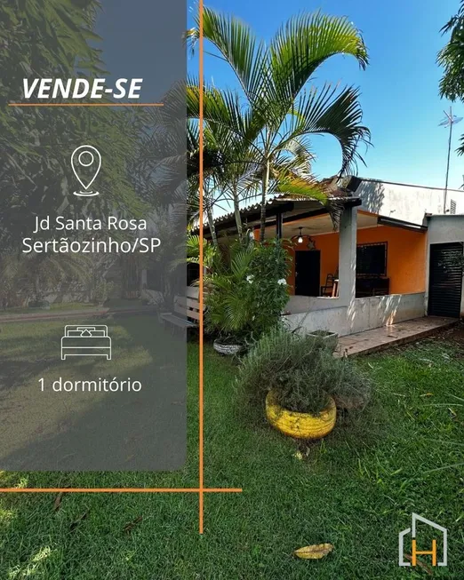 Foto 1 de Casa com 1 Quarto à venda, 80m² em Jardim Santa Rosa, Sertãozinho