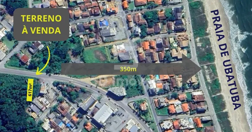 Foto 1 de Lote/Terreno à venda, 617m² em Ubatuba, São Francisco do Sul