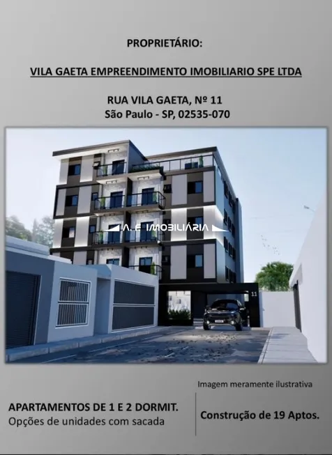 Foto 1 de Apartamento com 2 Quartos à venda, 60m² em Vila Ester, São Paulo