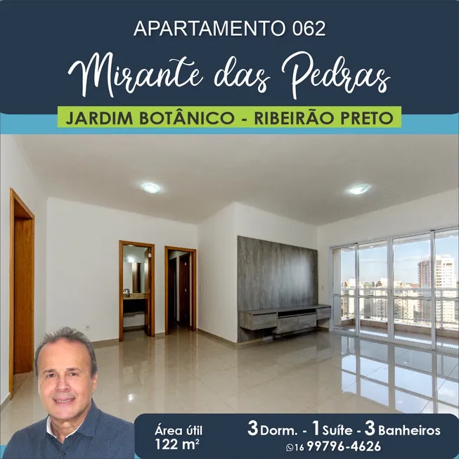 Foto 1 de Apartamento com 3 Quartos à venda, 122m² em Condomínio Itamaraty, Ribeirão Preto