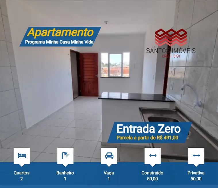 Foto 1 de Apartamento com 2 Quartos à venda, 50m² em Pedras, Fortaleza