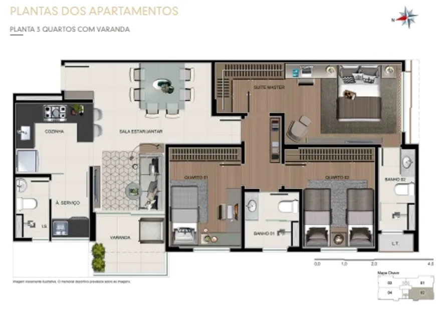 Foto 1 de Apartamento com 3 Quartos à venda, 85m² em Funcionários, Belo Horizonte
