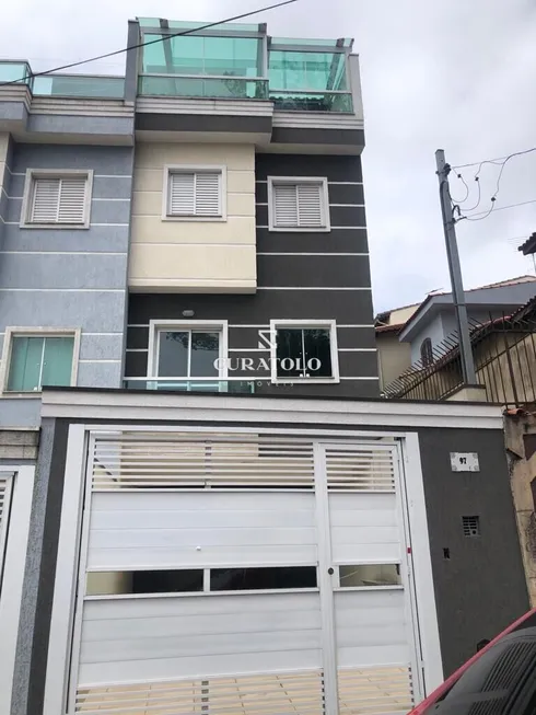 Foto 1 de Casa com 2 Quartos à venda, 74m² em Parque Jacatuba, Santo André