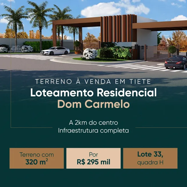 Foto 1 de Lote/Terreno à venda, 320m² em Nova Tietê, Tietê