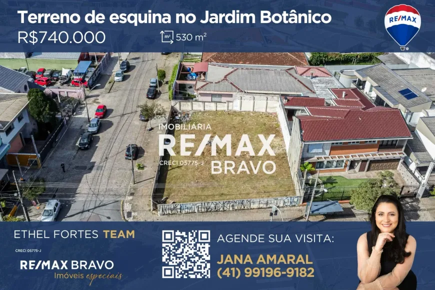 Foto 1 de Lote/Terreno à venda, 530m² em Jardim Botânico, Curitiba