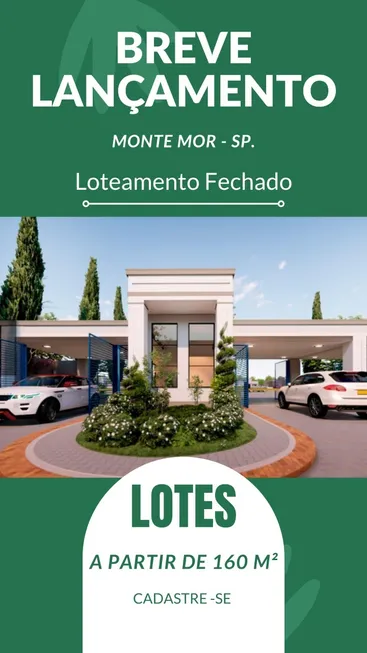 Foto 1 de Lote/Terreno à venda, 160m² em Jardim Sao Domingos, Monte Mor