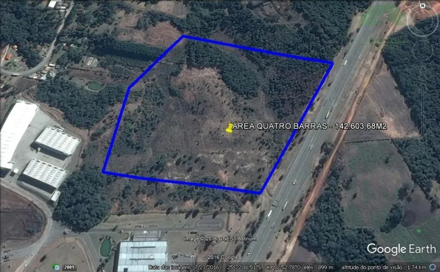 Foto 1 de Lote/Terreno à venda, 142604m² em Florestal, Quatro Barras