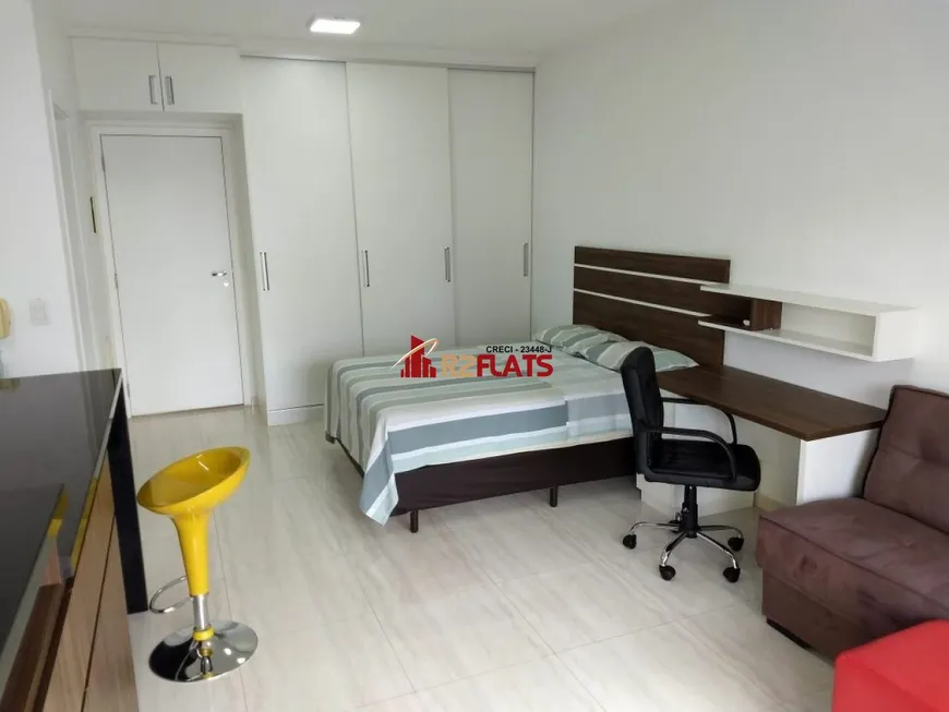 Foto 1 de Flat com 1 Quarto para alugar, 38m² em Brooklin, São Paulo