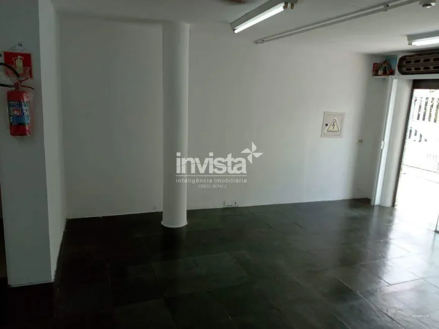 Foto 1 de Ponto Comercial com 1 Quarto para alugar, 60m² em Marapé, Santos