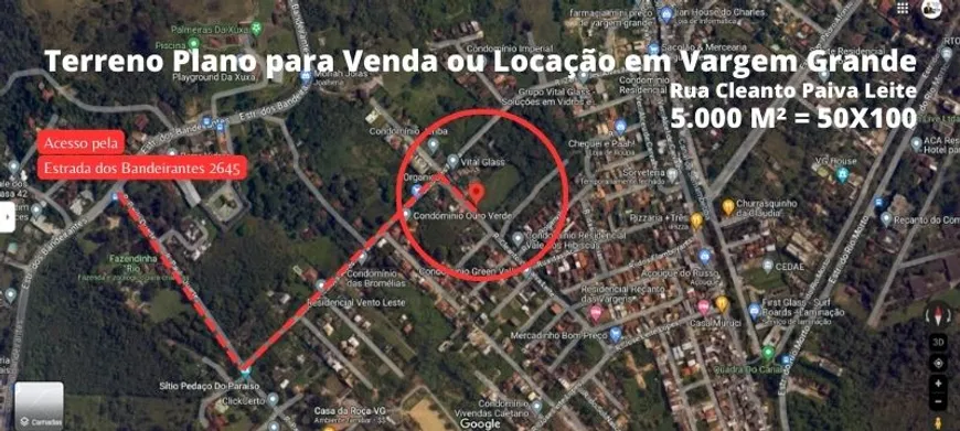 Foto 1 de Lote/Terreno com 1 Quarto para venda ou aluguel, 5000m² em Vargem Grande, Rio de Janeiro