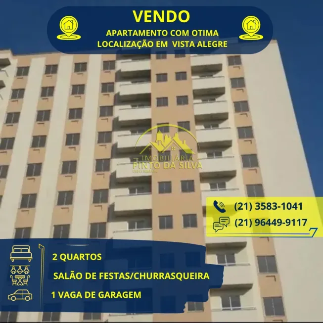 Foto 1 de Apartamento com 2 Quartos à venda, 55m² em Vista Alegre, São Gonçalo