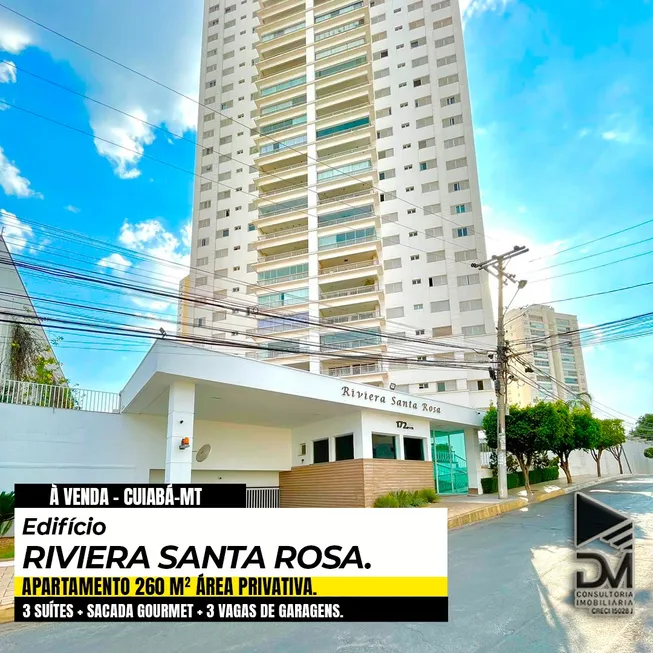 Foto 1 de Apartamento com 3 Quartos à venda, 260m² em Miguel Sutil, Cuiabá