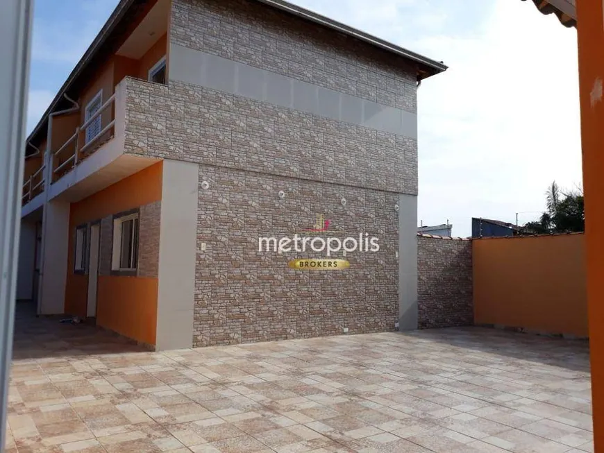 Foto 1 de Casa de Condomínio com 2 Quartos à venda, 76m² em Balneario Itaguai, Mongaguá