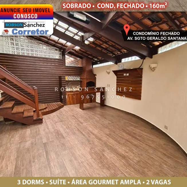 Foto 1 de Casa de Condomínio com 3 Quartos à venda, 160m² em Jardim Marajoara, São Paulo