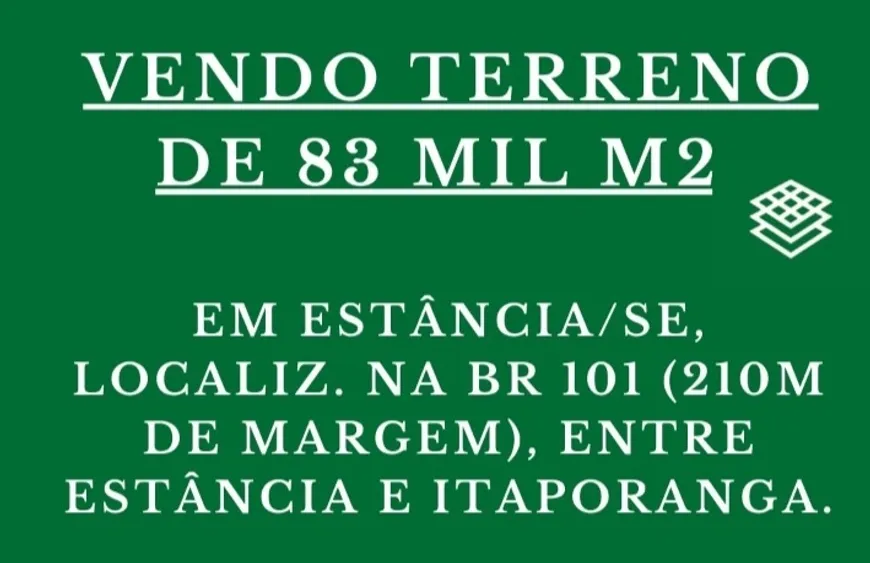 Foto 1 de Lote/Terreno à venda, 83000m² em , Estância