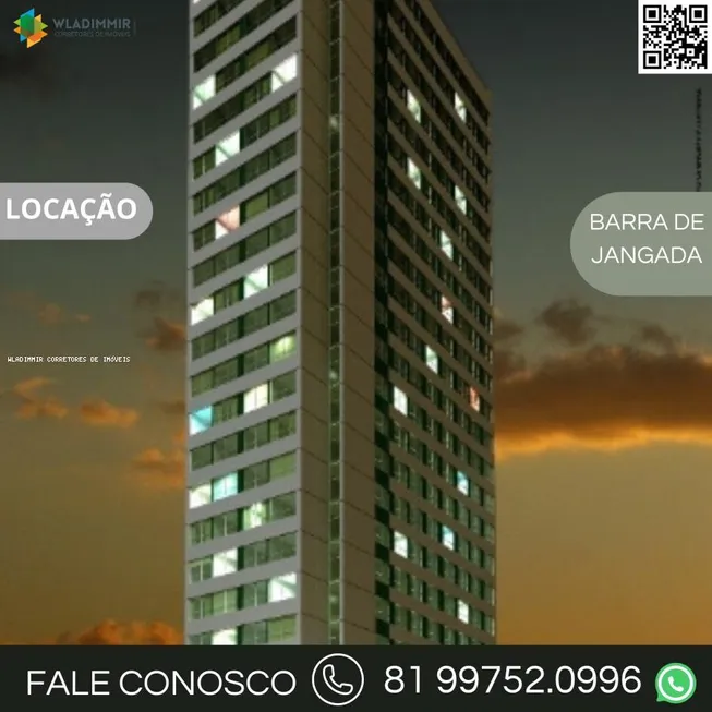 Foto 1 de Flat com 1 Quarto para alugar, 33m² em Barra de Jangada, Jaboatão dos Guararapes