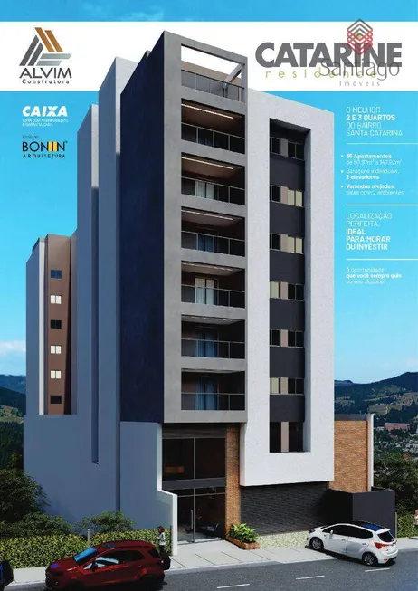 Foto 1 de Apartamento com 2 Quartos à venda, 55m² em Santa Catarina, Juiz de Fora