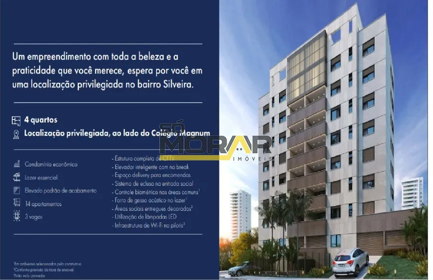 Foto 1 de Apartamento com 4 Quartos à venda, 126m² em Silveira, Belo Horizonte