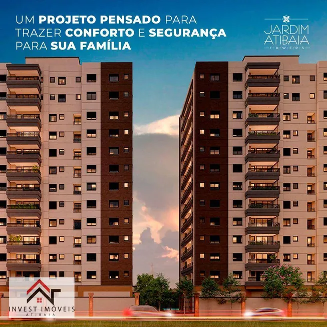 Foto 1 de Apartamento com 2 Quartos à venda, 69m² em Jardim Alvinopolis, Atibaia
